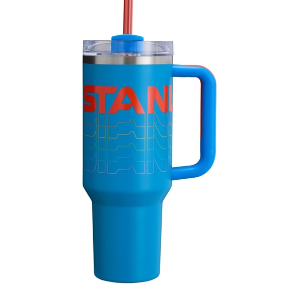 NIB Stanley Blue and Red Quencher h2.0 flow state Tumbler40 oz azure reverb - Picture 1 of 9
